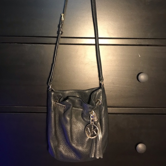 Michael Kors Black Leather Crossbody Bag - Picture 2 of 4